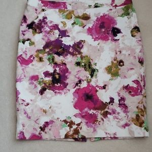 Liz Claiborne floral pencil skirt